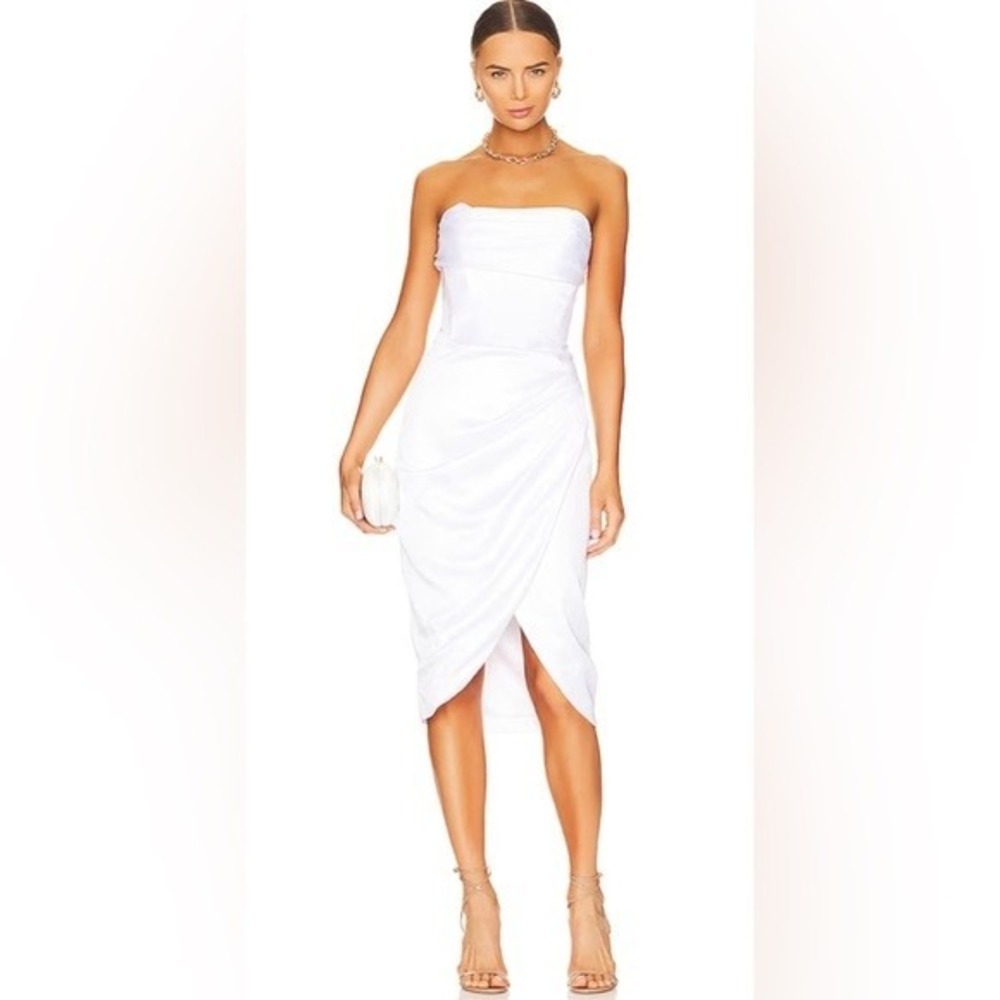 Bardot Revolve Jamila Corset Dress Orchid White XS / US 2‎ - Picture 9 of 16
